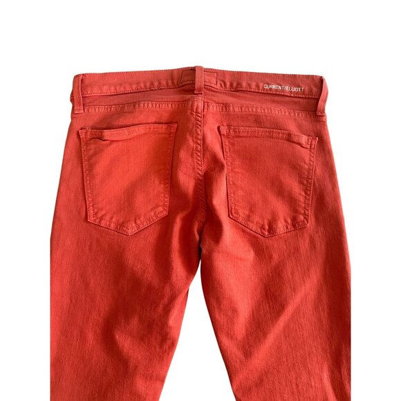 CURRENT ELLIOTT Orange Skinny Jeans Size 27 NEW with tags - Picture 7 of 8